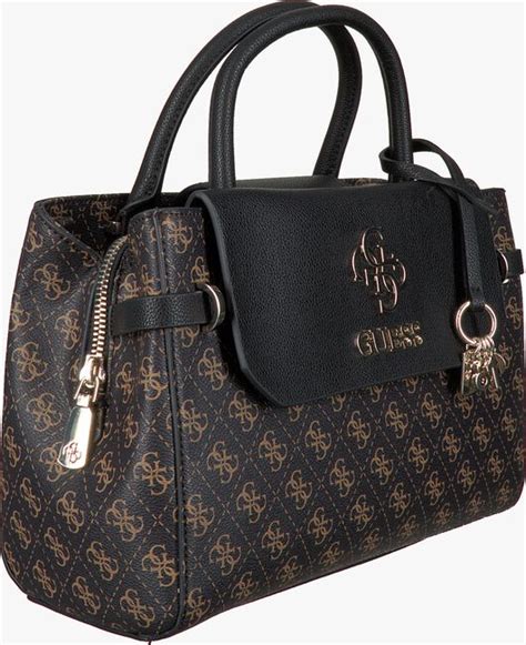 guess braune tasche mit fell